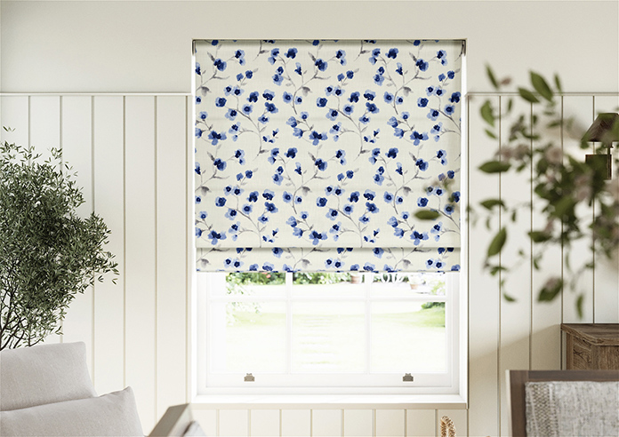 Como, Indigo - Twist&Fit Roman Blind - Image 3